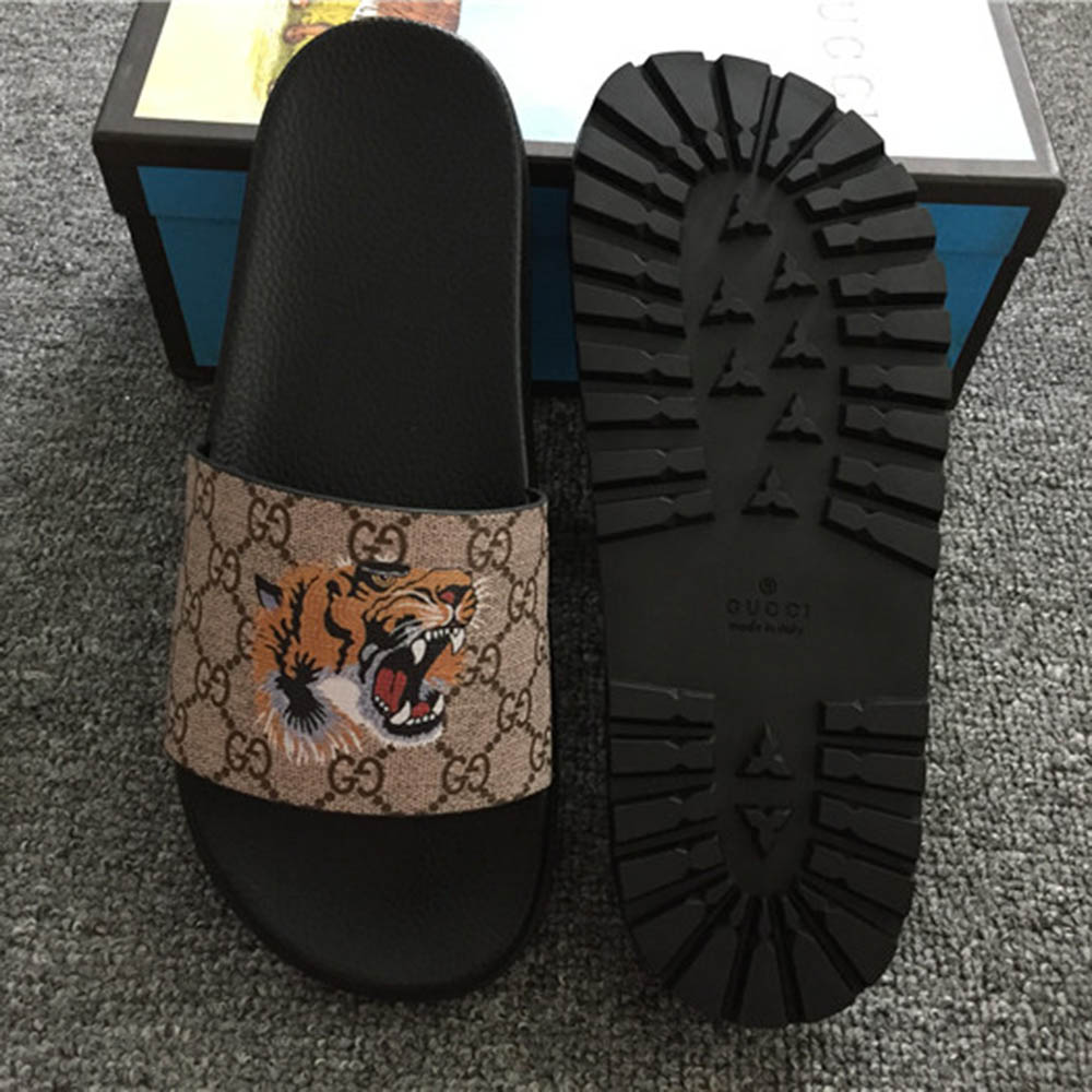 Gucci Supreme Tiger Slide Sandal 38 45